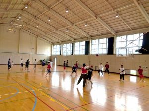 バスケットボール競技の様子